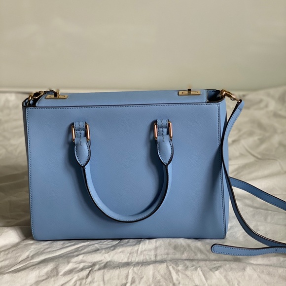 Henri Bendel W57 leather turn lock bag - Picture 1 of 5